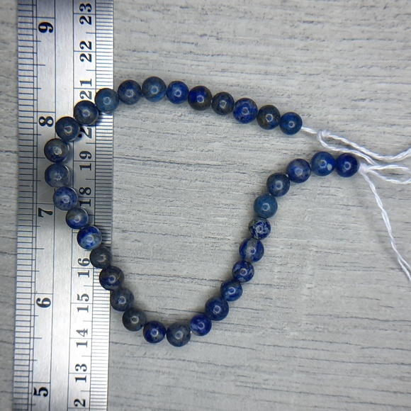 6mm Lapis Lazuli 8in Strand #2 - Picture 3 of 3